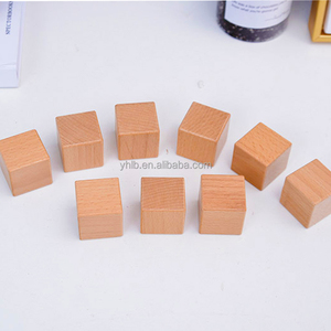 Sồi Craft Đối với trang trí nội thất vuông bằng gỗ chưa hoàn thành Kids 'thủ công mỹ nghệ gỗ Cube tự nhiên trống khối gỗ thủ công mỹ nghệ từ Châu Âu - Product Image 5