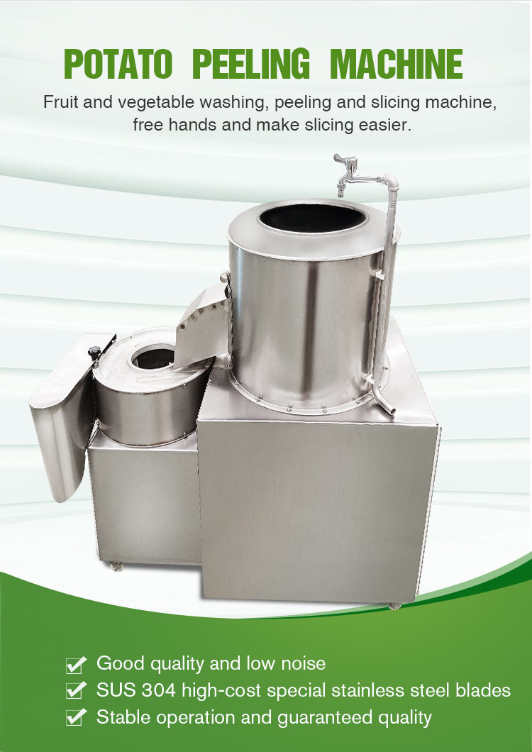 Potato Wash Cut Slice Peeler Cutter Industry Machine Electric Potato Peel Slicer and Cutter Chip