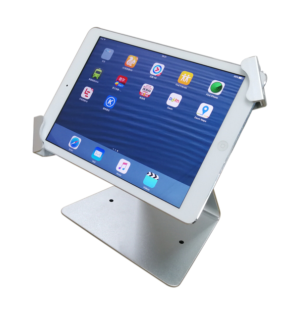 Flexible Aluminium Alloy for Tablet Display Holder Lock Gripper Desk Stand Adjustable Height 7-12.9" iPad Security Stand