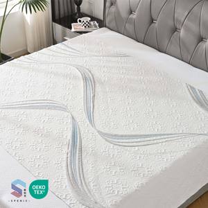 Penjualan langsung dari pabrik matras Jacquard rajutan matras sutra adem kain penutup matras tekstil rumah - Product Image 1