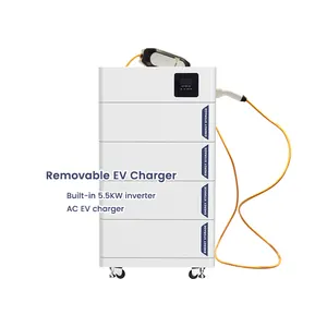 Ac ev Charger 3.5kw Dc Wallbox Floor Stand Pile Ev Charger Station With 15kWH energy storage lithium battery