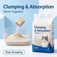 Litière pour chat en tofu bio, testée pour le pH, à absorption rapide, longue durée, sans parfum, antibactérienne, sable propre pour chat