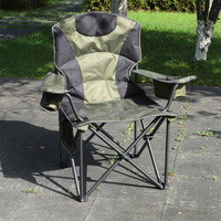 Nouvelle chaise pliante d'extérieur Flag Wins, portable, chauffante, en tissu Oxford épaissi, dossier haut, pour la pêche, le pique-nique, les repas, design moderne