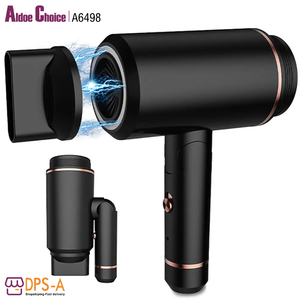 Secador de pelo iónico portátil profesional para uso en Hotel, secador de pelo inalámbrico recargable para el hogar, Inglés en blanco, 400W - Product Image 1