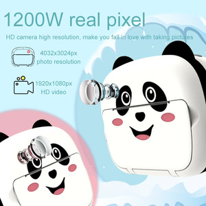 Jouet mignon Panda avec écran IPS de 2.4 pouces 1080P WiFi, caméra vidéo pour enfants, impression instantanée, pour filles et garçons - Product Image 4