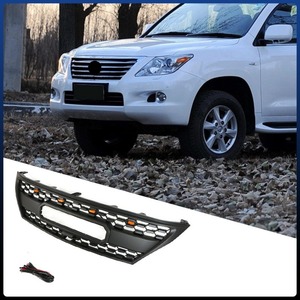 Grille de pare-chocs avant de voiture, grilles de course, calandre pour Lexus LX570 2008-2012, kit carrosserie, accessoires automobiles - Product Image 3