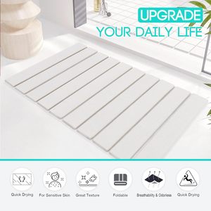 10 Parts High Quality Food Grade Diatomite Foldable Pretty Absorbent Stone Bathroom Mat for <b>Dogs</b> and Bathroom - Product Image 3