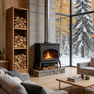 Chimenea de Leña de Hierro Fundido <span class=keywords><strong>para</strong></span> Interiores, Independiente, Personalizada por el Fabricante JingXin - Product Image 2