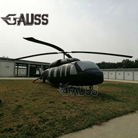 Vente chaude usine : Hélicoptère gonflable durable à l'échelle 1:1 / Avion gonflable publicitaire / Réplique gonflable de chasseur grand format OEM