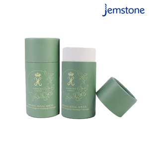 Eco friendly logotipo personalizado Kraft artesanía cilindro tubo de papel embalaje con tapa - Product Image 3