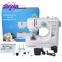 Machine à coudre portable pour débutants, points variés, fils fins, vitesse réglable, multifonction, moteur.
