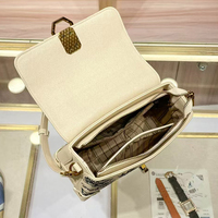 Sac à bandoulière de luxe 2027 de haute qualité, petit format carré, en PU imperméable avec broderie grain de toile de jute