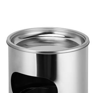 Poubelle Commerciale en Acier Inoxydable 30L, <span class=keywords><strong>Cendrier</strong></span> <span class=keywords><strong>Extérieur</strong></span> à Large Bouche avec Seau Intérieur pour Salle de Sport, École et Bureau - Product Image 4