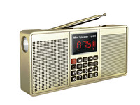 LCJ L-528 tuning numérique bleu dent réveil radio AM FM avec BT haut-parleur, lampe de poche et enregistreur vocal soutien TF/USB