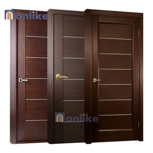 Anlike European Others <strong>Door</strong> Factory Manufacturer <strong>Gray</strong> Teak Entry Waterproof Veneer MDF Wooden Bedroom PVC <strong>Door</strong> - Product Image 3