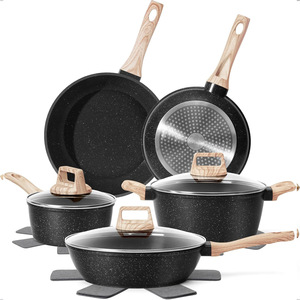 Juego de Utensilios de Cocina de 5 Piezas de Granito y Mármol Antiadherente <span class=keywords><strong>con</strong></span> Mango Desmontable para Cocina Doméstica - Product Image 4