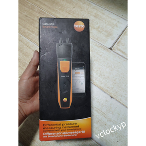 Manomètre de pression différentielle de poche Testo 510i, sonde intelligente sans fil, utilisé - Product Image 3