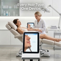 Appareil d'épilation médical blanc-gris pour usage clinique, modèle amélioré, machine d'épilation par électrolyse