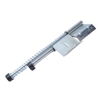 Accessoires de poignée de poussée à ressort pour porte de garage sectionnelle en alliage d'aluminium de 15 pouces pour les portes automatiques industrielles, pièces de quincaillerie