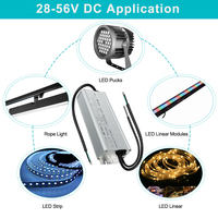 Carte de commande LED intelligente TBW-LFA500 500W, dimmable, étanche IP67, 28-56V, 95% d'efficacité, courant constant en aluminium