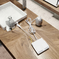 Interrupteur intelligent Shinechip220V avec capteur ABS, interrupteur tactile à double touche, gradation, inductif, pour miroirs de salle de bain, peut être connecté à la musique