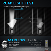 Projecteur Bi-LED K5 3 pouces à succès, 130W, faisceau haut et bas, système d'éclairage automobile, 6500K, lentille Bi-LED pour phare de voiture