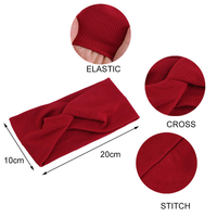 Bandeau de sport sans couture en tissu géométrique à la mode pour femmes-Accessoire de cheveux antidérapant respirant et portable