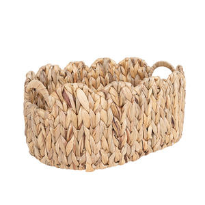 Panier de rangement tissé à la main, rectangulaire, 41x27x18cm, pour salle de bain, chambre à coucher, organisation des jouets et des articles divers - Product Image 4