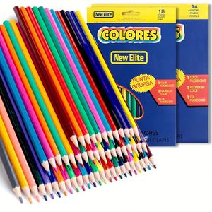 X1115 Juego de Lápices de Colores de Madera para Estudiantes de Arte, 12, 18, 24, 36 Piezas, Cajas de Lápices de Colores para Niños - Product Image 1