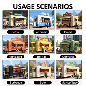 Remorque alimentaire entièrement équipée, tacos, chariot à café, restaurant, barbecue, camion de restauration, voiture de restauration, camion de crème glacée mobile - Product Image 5