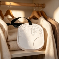 Diffuseur d'huiles essentielles en pierre de plâtre blanche suspendue, écologique, avec logo imprimé, forme personnalisée, tablette en gypse
