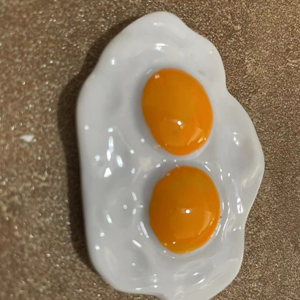 Double yolk egg with magnet