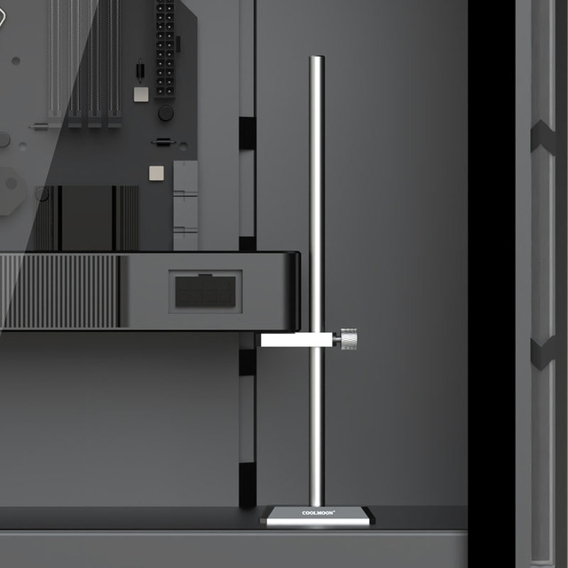 COOLMOON Pc Accessories Gaming Computer Graphics Card Stand Aluminum Height Adjustable Vertical Gpu Holder Gpu Holder Bracket