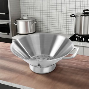 Yüksek kalite paslanmaz çelik fransız Fry damlayan tepsi çip patates kızartması kevgir kızartma mutfak restoran için filtre - Product Image 5