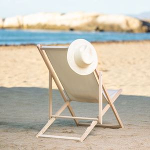 Chaise longue pliante Oxford en bois massif de style moderne pour l'extérieur, la maison, le bureau, le jardin, la plage, l'hôtel – Vente en gros - Product Image 1