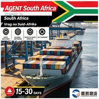Agent de livraison maritime DDP, entrepôt logistique vers le port de Cape Town en Afrique du Sud, expédition de fret, emballage sécurisé, garantie