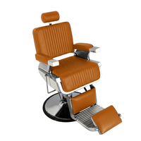Fauteuil de Barbier Hydraulique Marron Inclinable pour Salon de Coiffure et Spa – Équipement de Beauté – Vente Chaude – Fournisseur Chinois en Gros