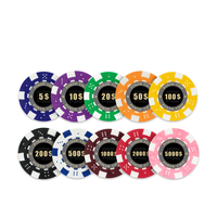 Nymph — jeu à Roulette, jetons vierges, ABS, 39mm, avec poids, pour jouer au Poker