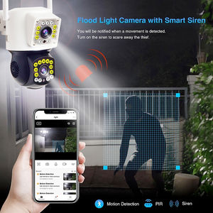 Dual Lens 2k Waterproof 4mp <b>Cctv</b> Ip <b>Camera</b> Ptz Wifi Dual Lens <b>360</b> Ultra Wide Angle Security Outdoor Ip <b>Camera</b> - Product Image 5