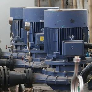 ปั๊มน้ำแบบแรงเหวี่ยงในไลน์ท่อเหล็กหล่อ ปั๊มเพิ่มแรงดันน้ำไหลขนาดใหญ่ สำหรับการหมุนเวียนน้ำร้อนน้ำเย็น - Product Image 3