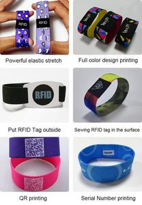 Vải Đàn Hồi Nfc213 Nfc Vòng Đeo Tay Có Thể Tái Sử Dụng Dây Đeo Cổ Tay NFC/Căng Dây Đeo Cổ Tay RFID Dệt - Product Image 4