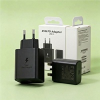 Chargeur mural USB-C HNT Factory PPS PD 25W 45W avec emballage et câble pour Samsung S25 S24 S23 S22 S21 Galaxy