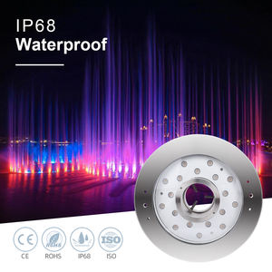 Lampes de fontaine d'eau personnalisables 18W Rgb Ip68 en acier inoxydable anti-corrosion Dc12v 24v, <span class=keywords><strong>luminaire</strong></span> décoratif à LED avec musique - Product Image 1