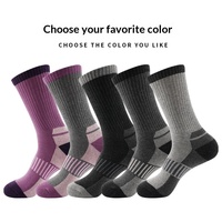 Chaussettes de ski tricotées transfrontalières automne-hiver, épaisses, à fond éponge, absorbant la transpiration, antidérapantes, chaudes, ODM, pour la randonnée et le snowboard