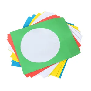 Clear Window Adhesive Wit Kleurrijke Papier Cd/Dvd Mouwen