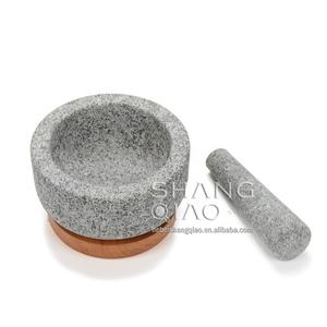 木製ベースの頑丈な100% 天然花崗岩モルカヘテモルタルとペスレ - Product Image 5