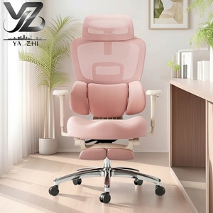 Silla Ergonómica Ajustable Yazhi con Reposabrazos y Ruedas para Levantar Glúteos, Cómoda para Estar Sentada por Tiempo Prolongado, para Dormitorios <span class=keywords><strong>de</strong></span> <span class=keywords><strong>Niñas</strong></span>, Silla <span class=keywords><strong>de</strong></span> Oficina Rosa - Product Image 1