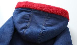 Ropa Infantil al por Mayor, Fábrica China, Nuevos Abrigos Largos de Mezclilla para Niñas, Estilo Invernal - Product Image 3