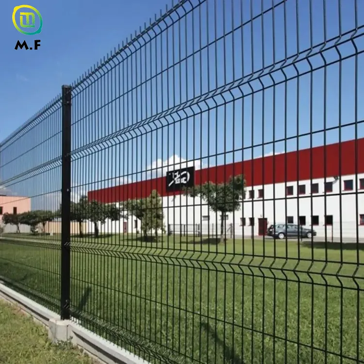 3d steel fence security curvy welded wire fence mesh 3d curved welded steel wire mesh panel fence