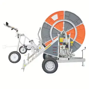 2024 Titans Water hose reel drum and big rain gun sprinkler irrigation system for farms agriculture